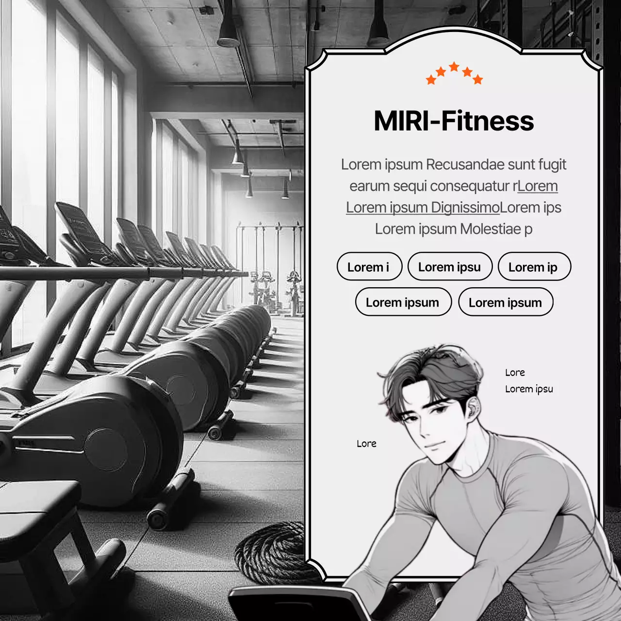 Orange und grau kränklich Gefühl Fitnessstudio Förderung