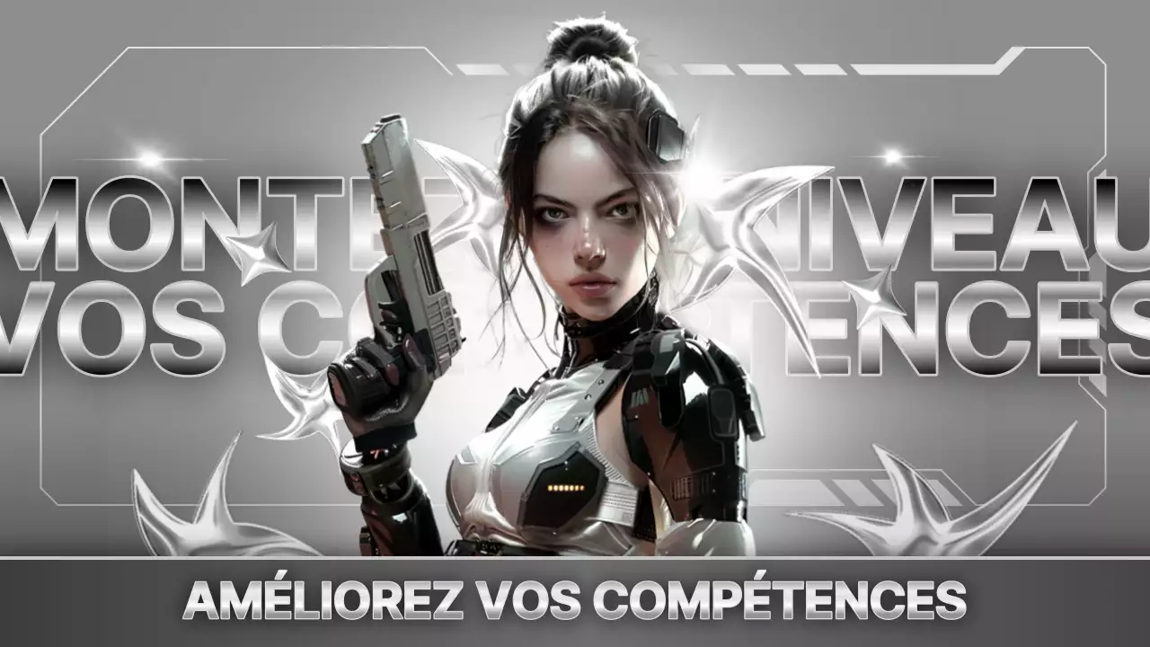 Couvercle de canal de jeu argenté et blanc inspiré de la science-fiction