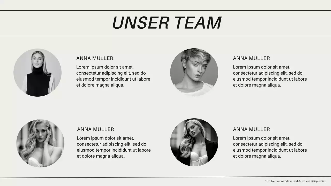 Eine Einführung in den Markenführer für moderne Mode in Schwarz-Weiß