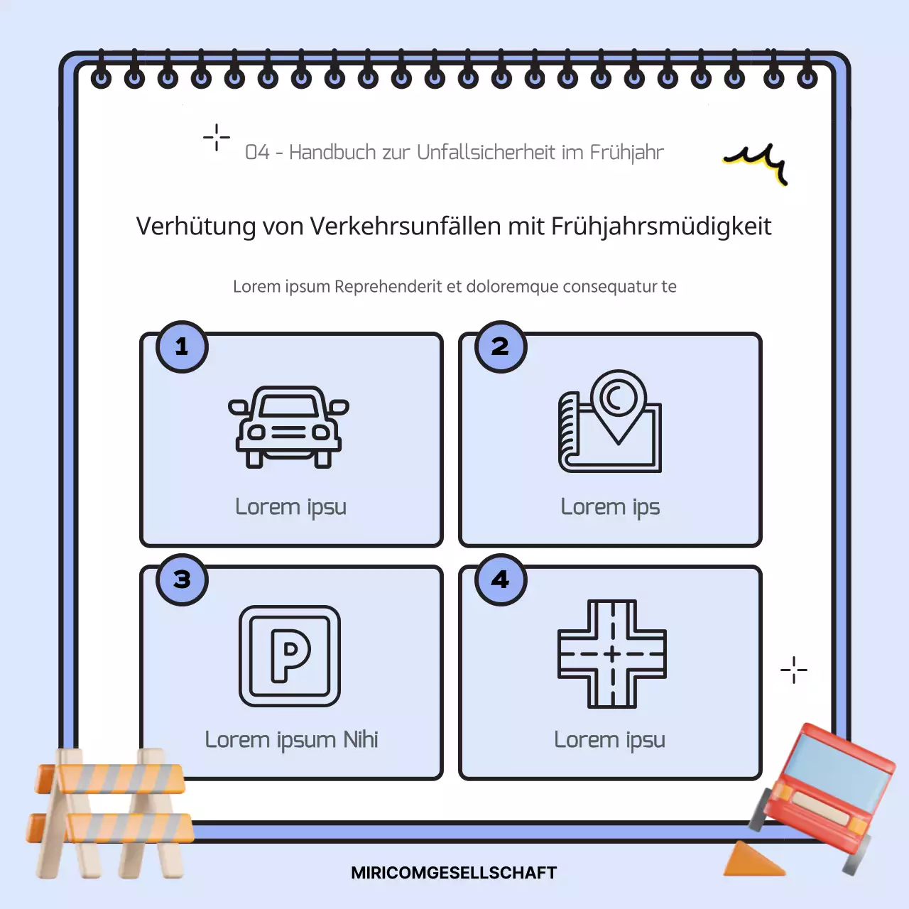 Rosa und hellblaue Sicherheitstipps für den Frühling, damit Sie in dieser Jahreszeit sicher sind