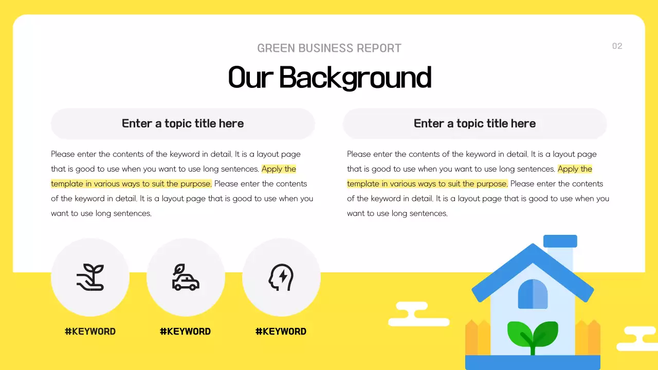 Yellow Modern Business Report Presentation
