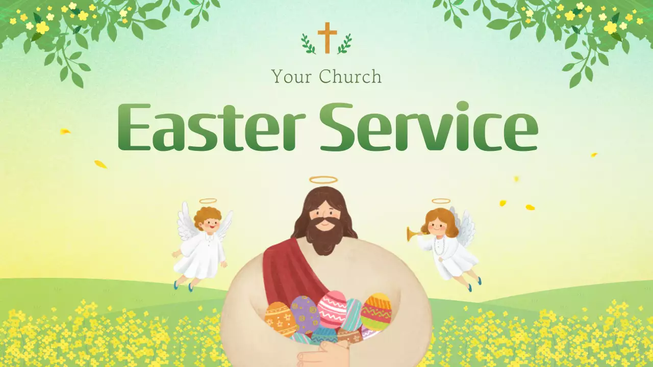 A guide to natural church Easter services in chartreuse and yellow