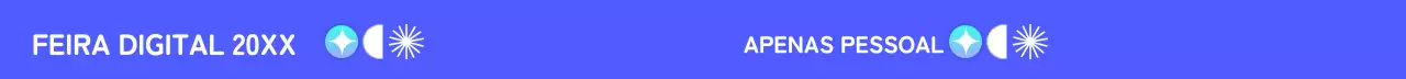 Conceito de feira digital em azul e gradientes