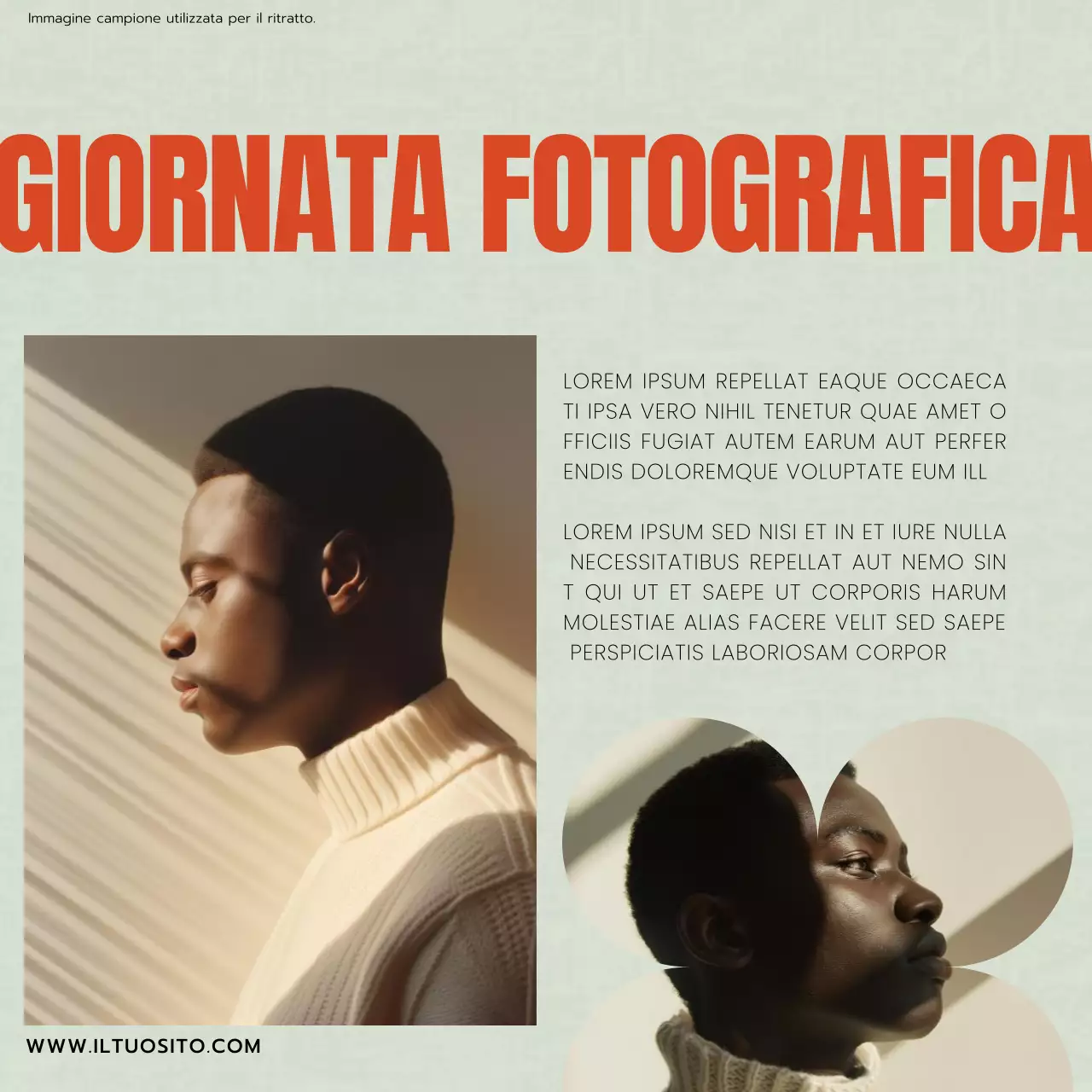 Rosso Verde e Nero Tendenza Moderna Lusso Photostudio Promozione