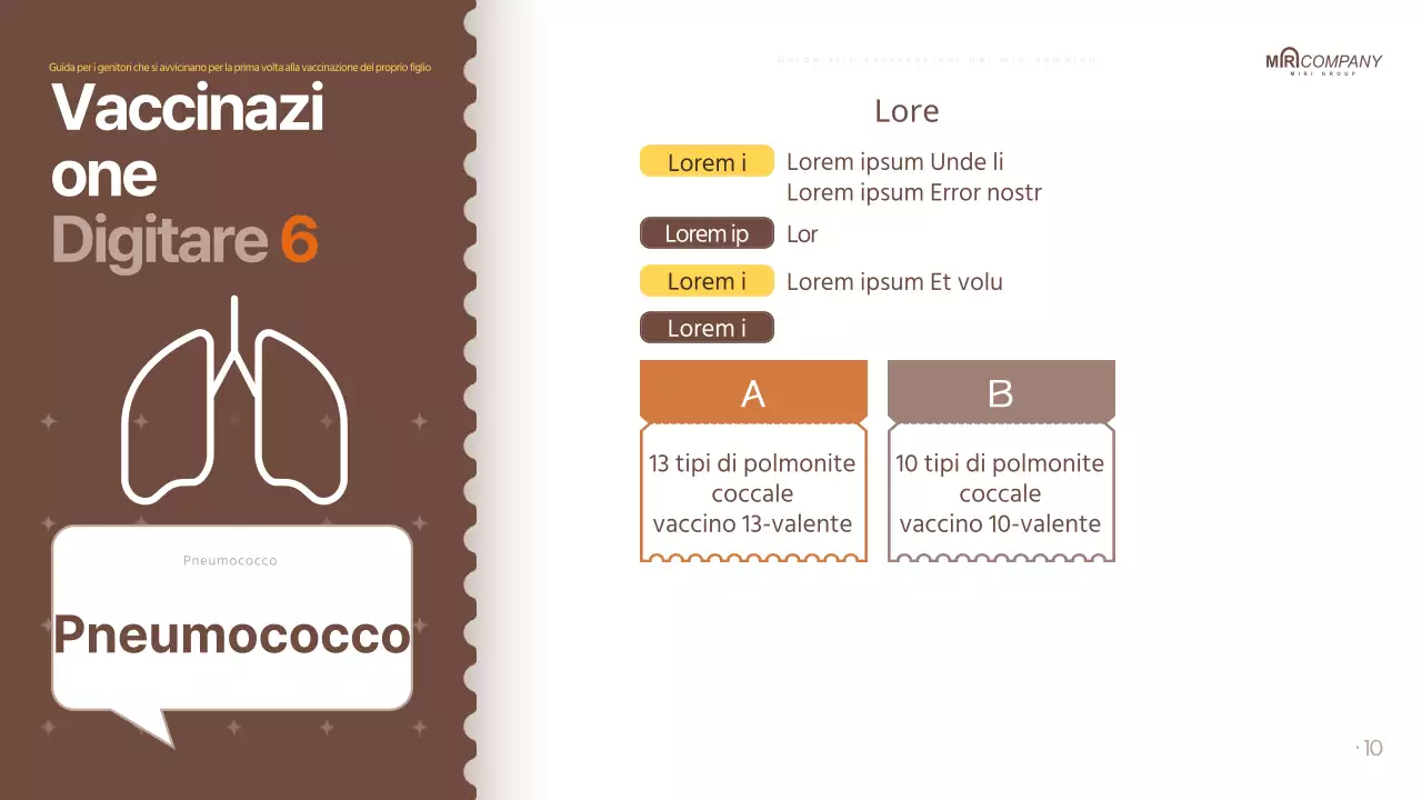 Le vaccinazioni dei genitori in marrone, in stile pop-art