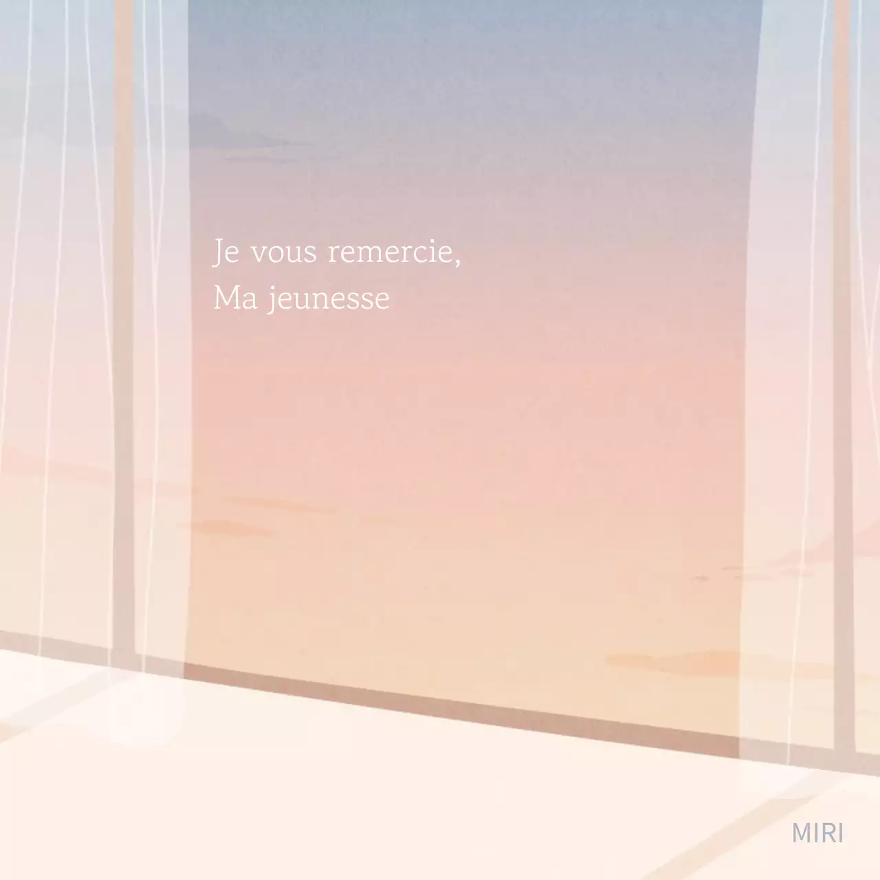 Un simple message sentimental en orange