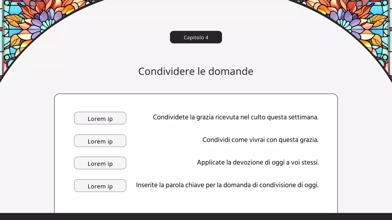 Una guida per un servizio pasquale di classe in chiesa con i colori del nero e dell'arcobaleno