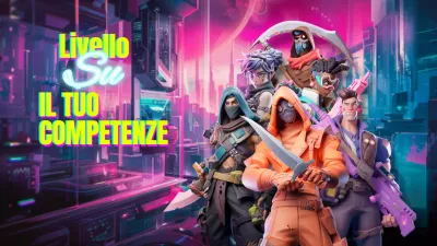 Copertina video del gioco della pistola con animazione al neon arcobaleno