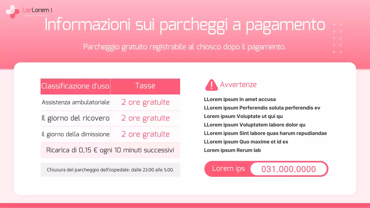 Un semplice annuncio di maternità in ospedale in rosa e rosa acceso