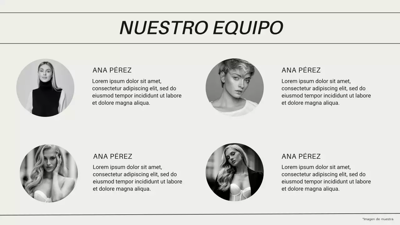 Introducción a la guía de marcas de moda moderna en blanco y negro