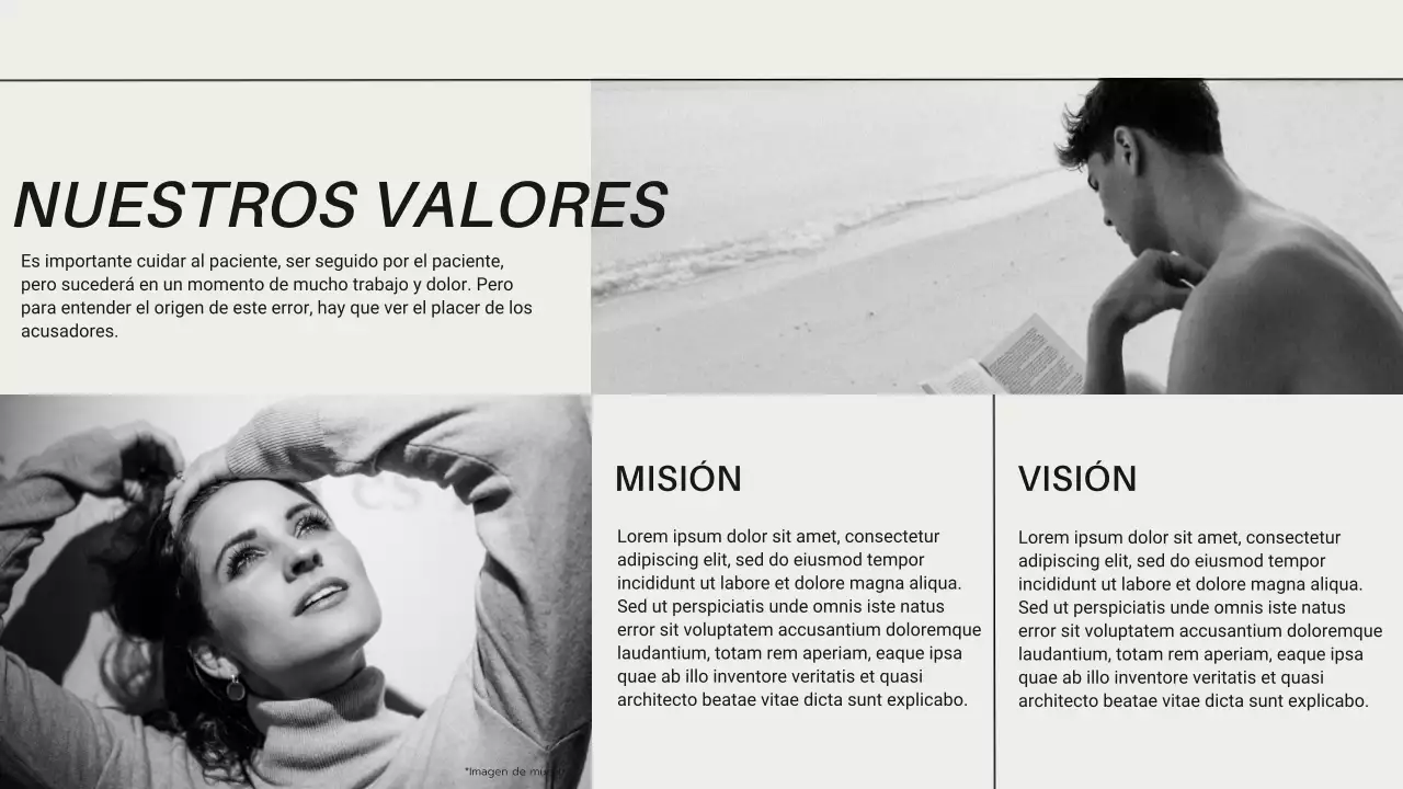 Introducción a la guía de marcas de moda moderna en blanco y negro