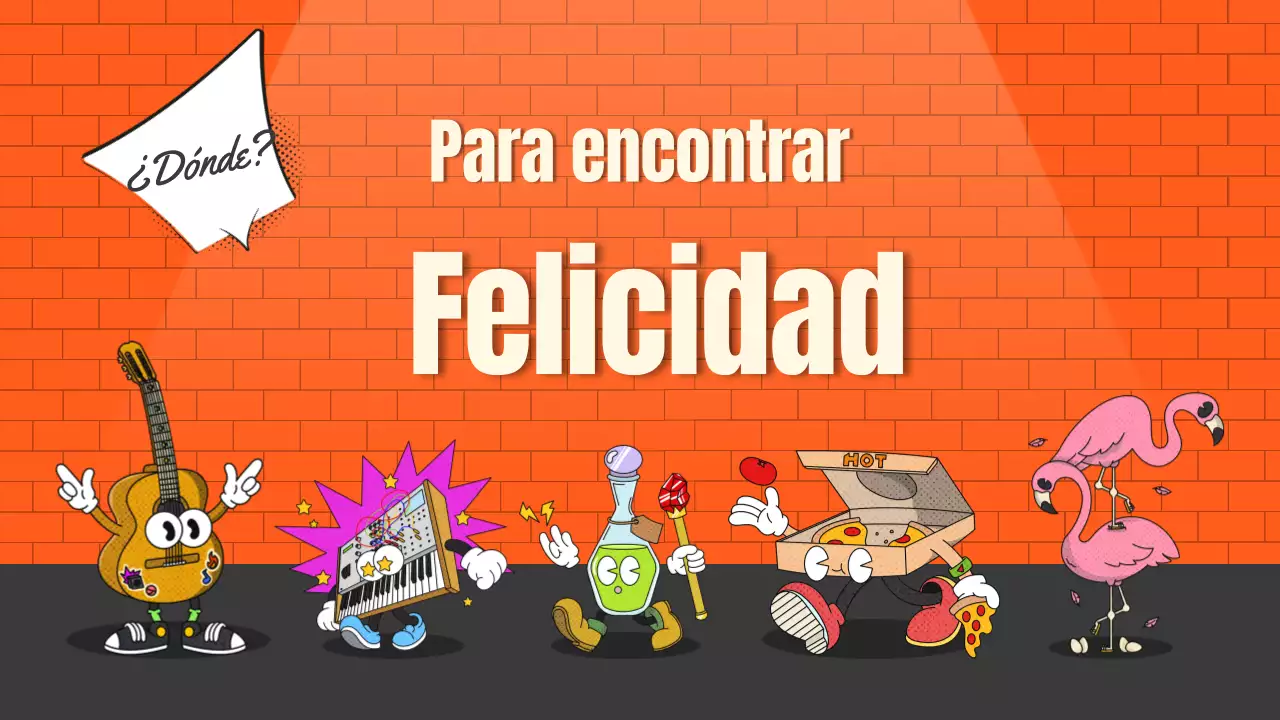 Un viaje azul y naranja hacia la felicidad