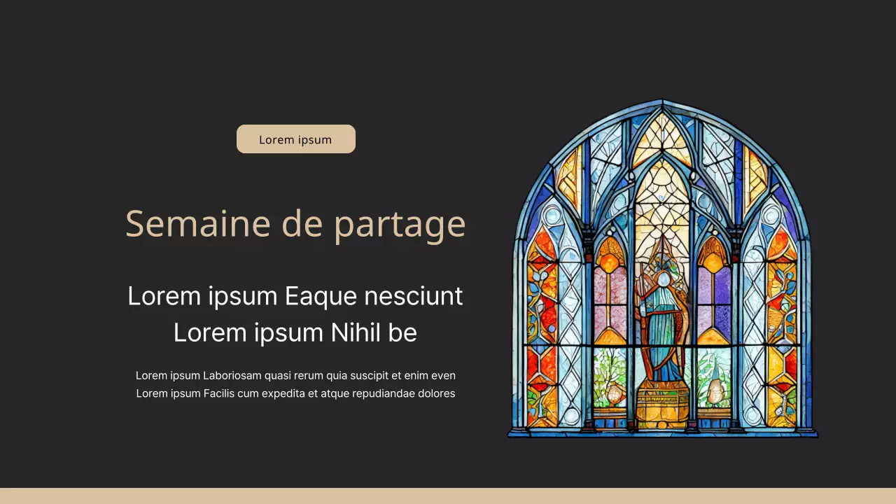 Un guide pour un culte de Pâques de classe en noir et aux couleurs de l'arc-en-ciel