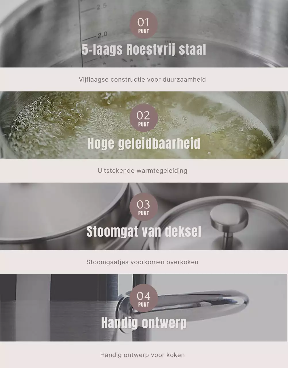 Een kennismaking met moderne potten in roze en beige