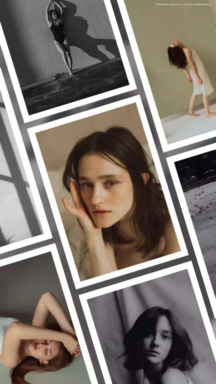 Wit en grijs Modern Fotolijst Collage Lifestyle Blog Promotie