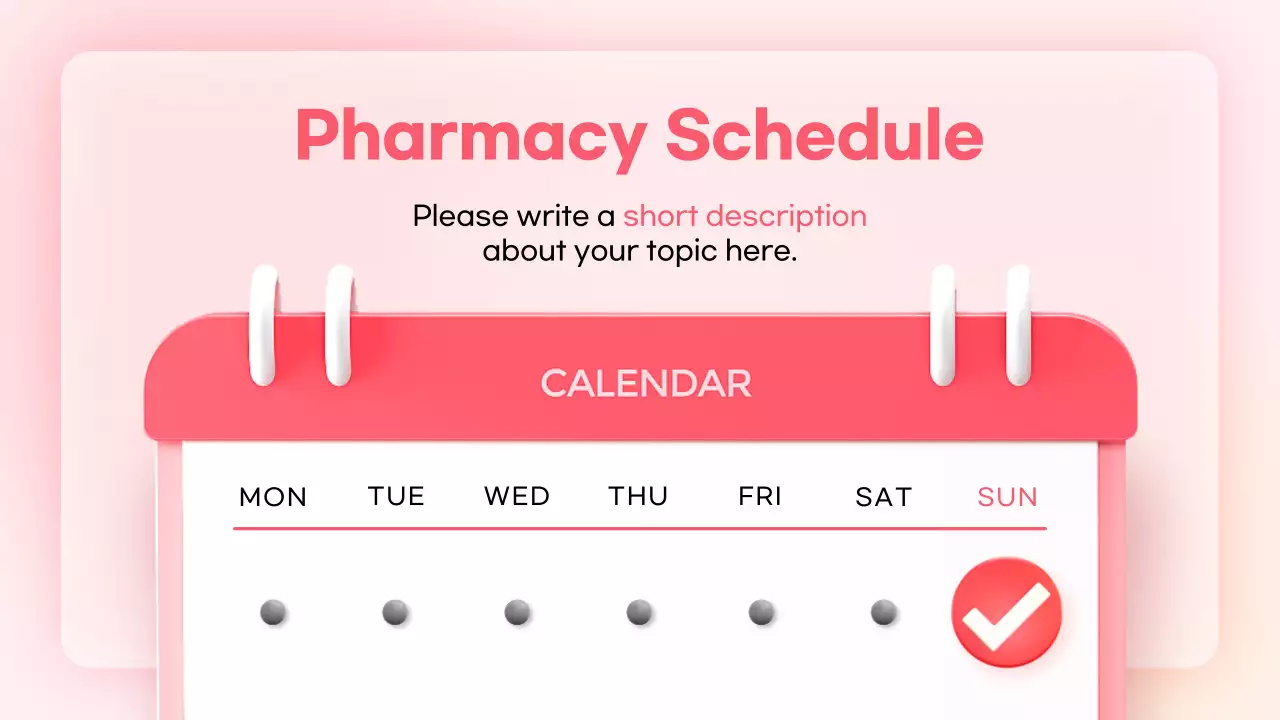 핑크 클래식 약국 가이드 프레젠테이션