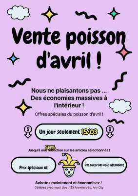 Vente du poisson d'avril !