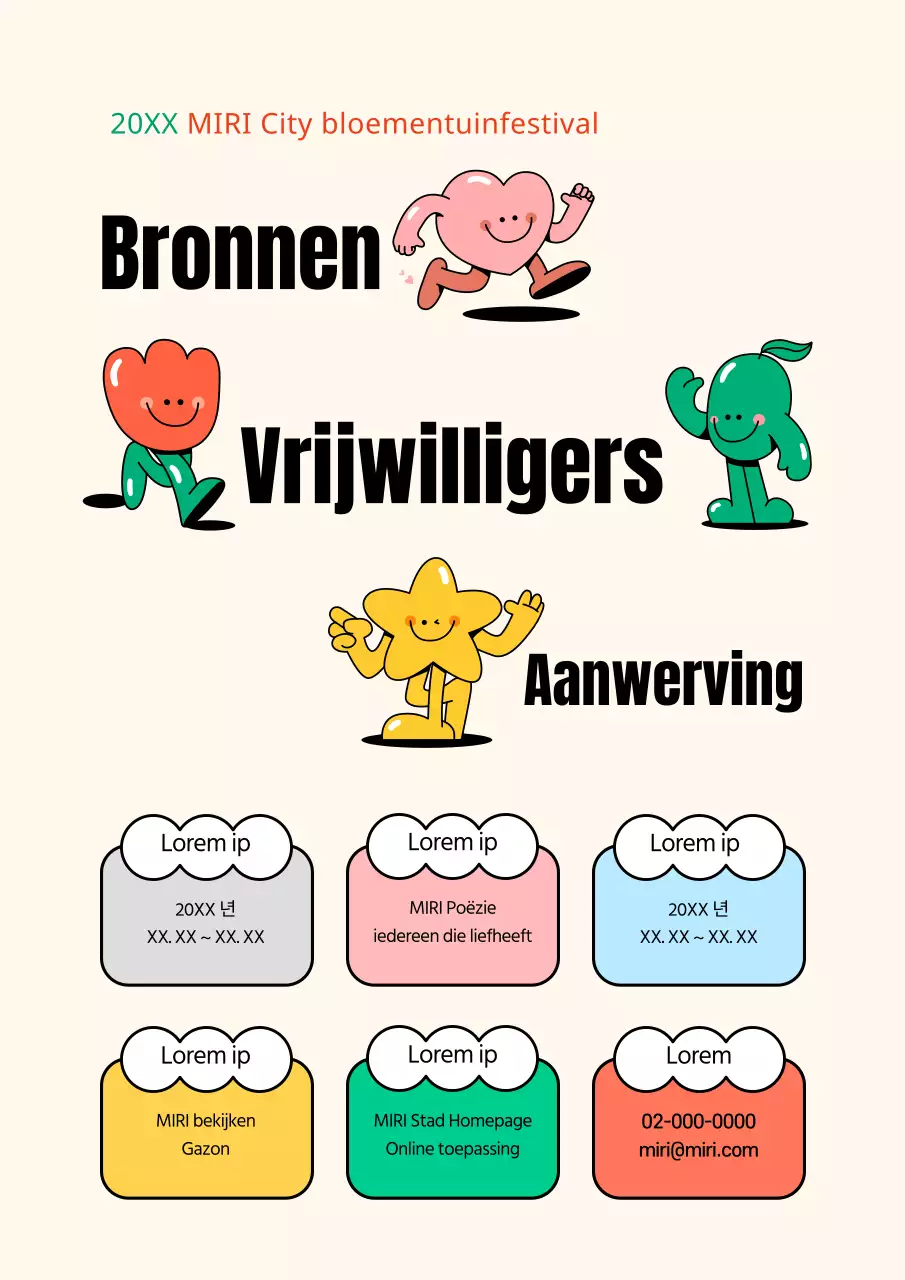 Vrijwilliger voor het rode en gele buurtfeest