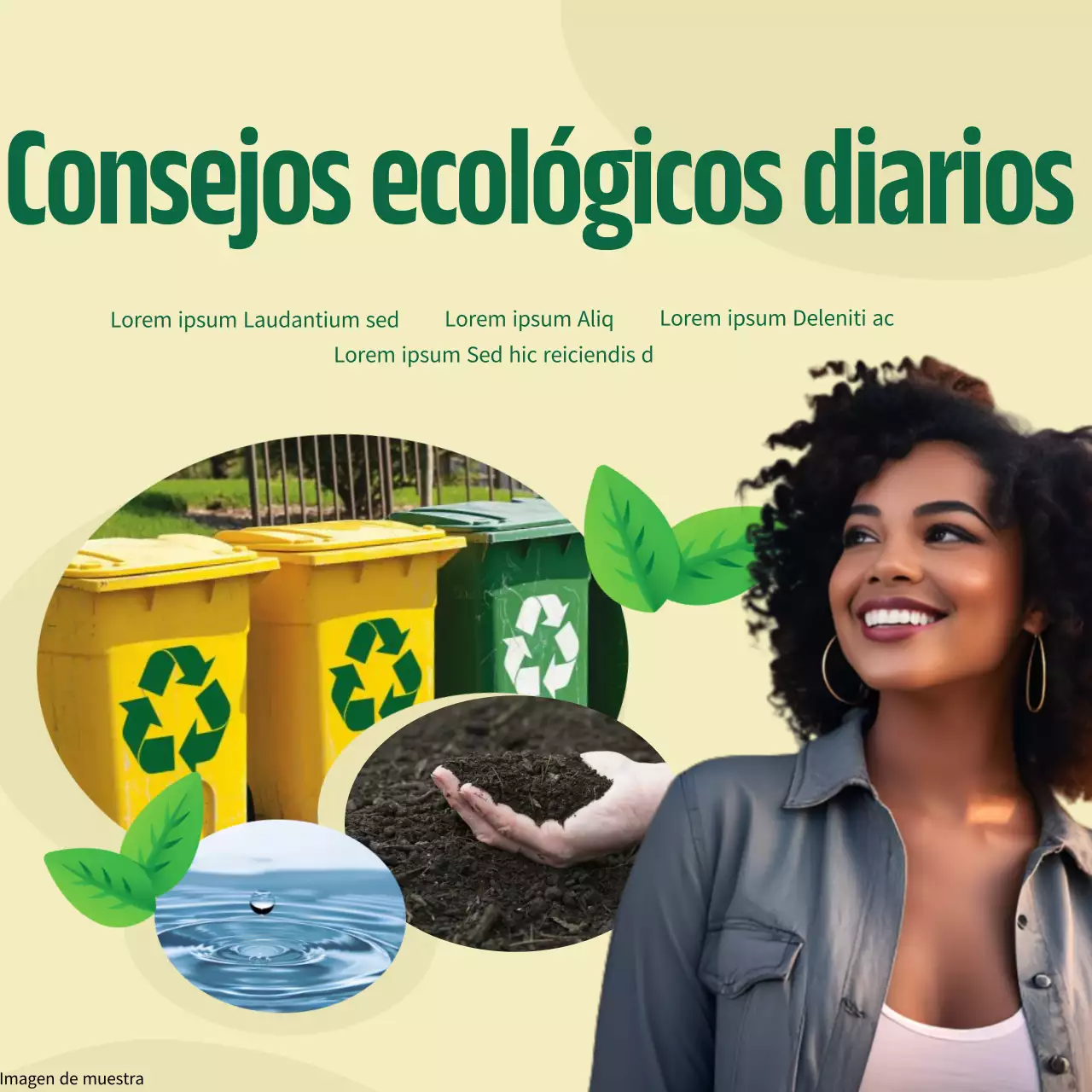 Guía para celebrar el moderno Día de la Tierra en verde y amarillo