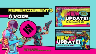 Couverture de l'outro de Retro gaming YouTube en rose et jaune