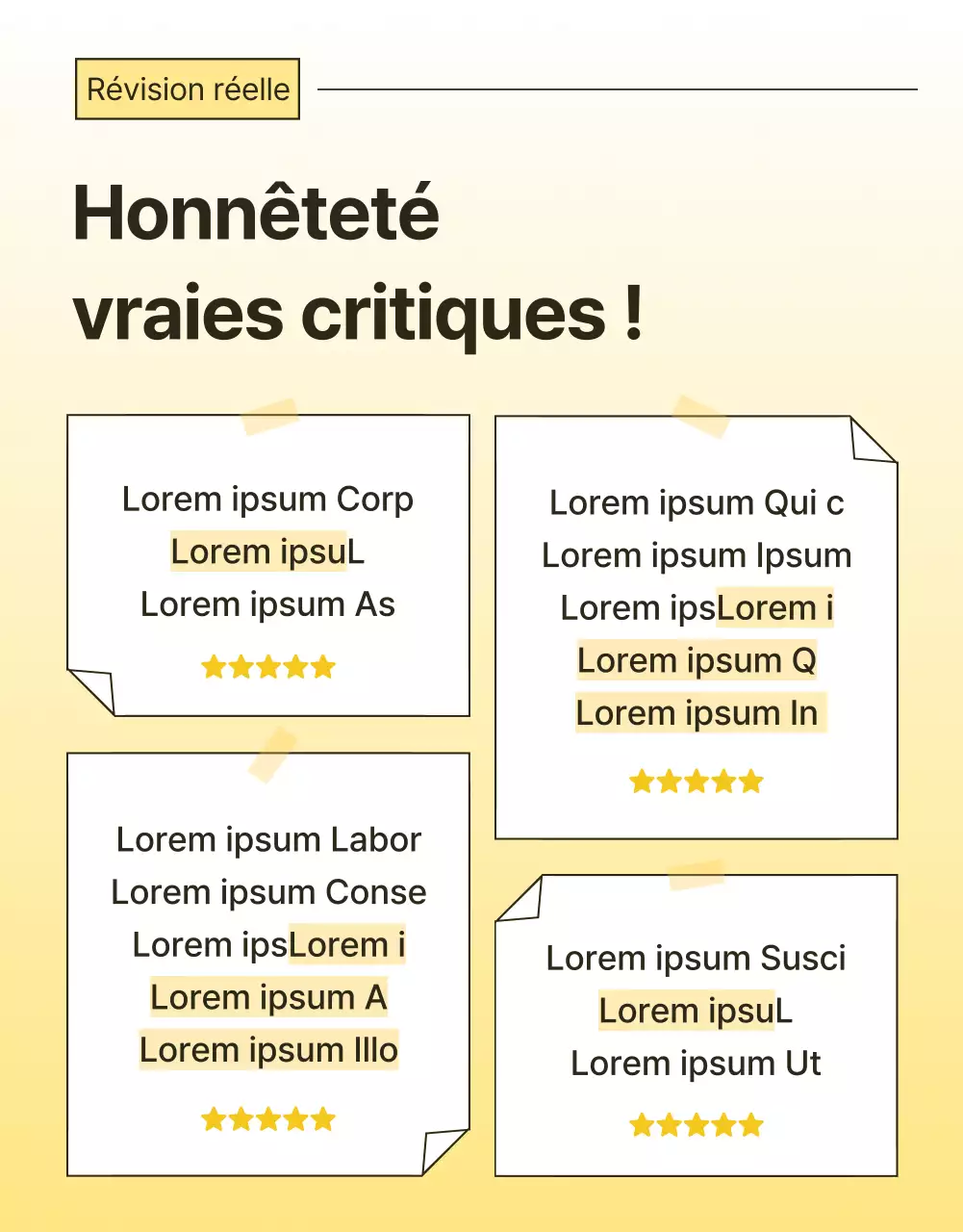 Promotion simple, optimisée pour les mobiles et détaillée sur les soins de la peau en jaune et orange