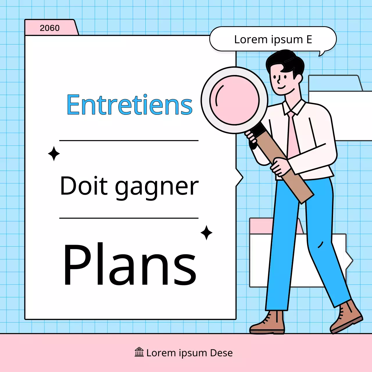 Sur les stratégies d'entretien simples en bleu clair et en rose