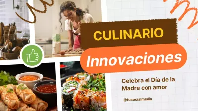 Orange and Brown Modern Culinary Innovation Celecrate Mother's Day With Love Youtube Thumbnail