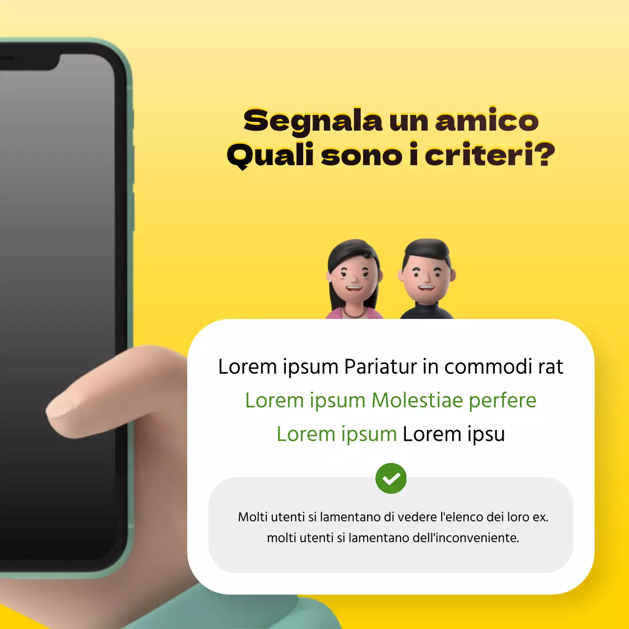 Promuovere una semplice concessionaria di telefonia mobile in giallo