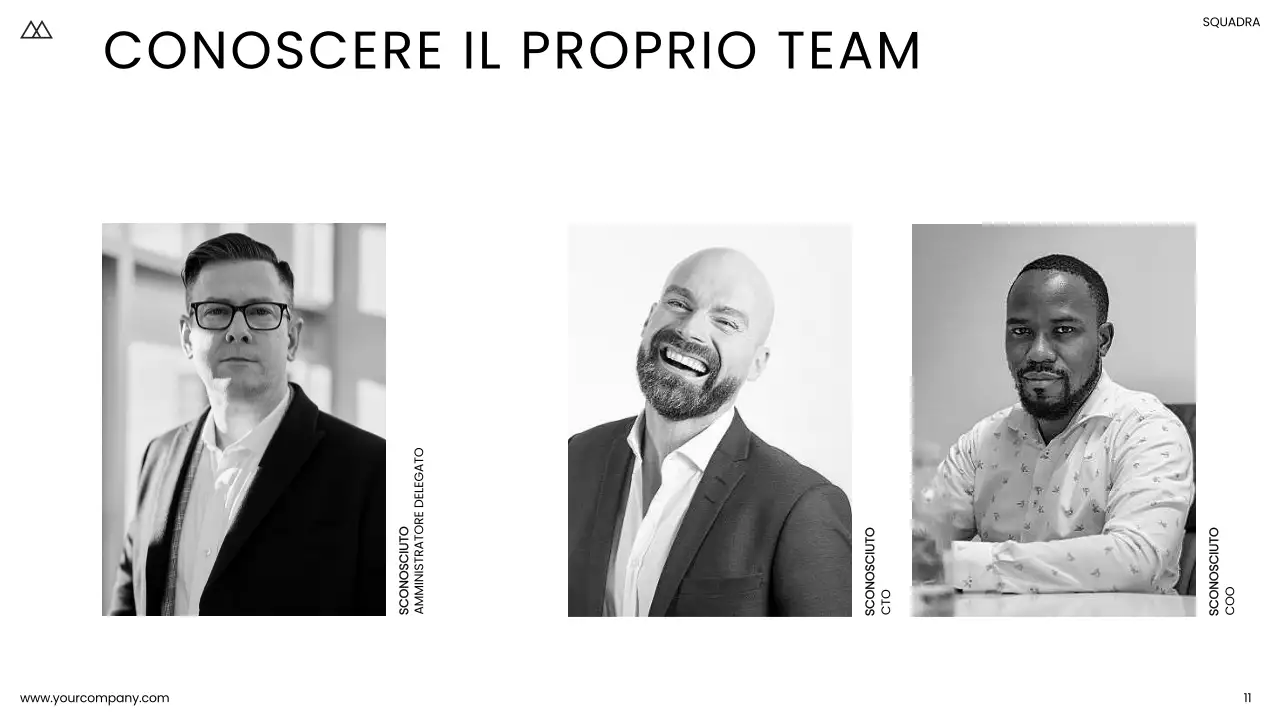 Bianco e nero Minimal Simple Business Product Pitch