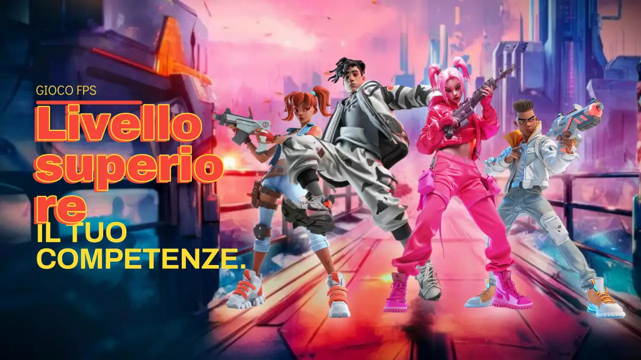 Copertina del video tutorial del gioco Cyberpunk rosa e blu