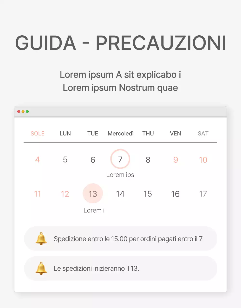 Un centro commerciale di moda decorato con uno stile semplice di emoji bianche e grigie, con le istruzioni e le precauzioni necessarie.