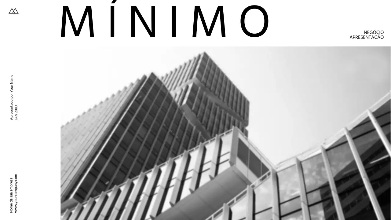 Proposta de produto comercial simples e minimalista a preto e branco