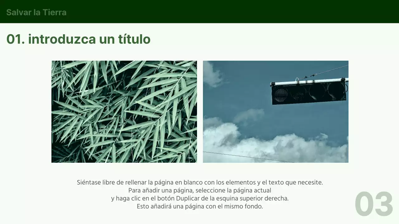 Una sencilla presentación ecológica para el Estado de la Unión