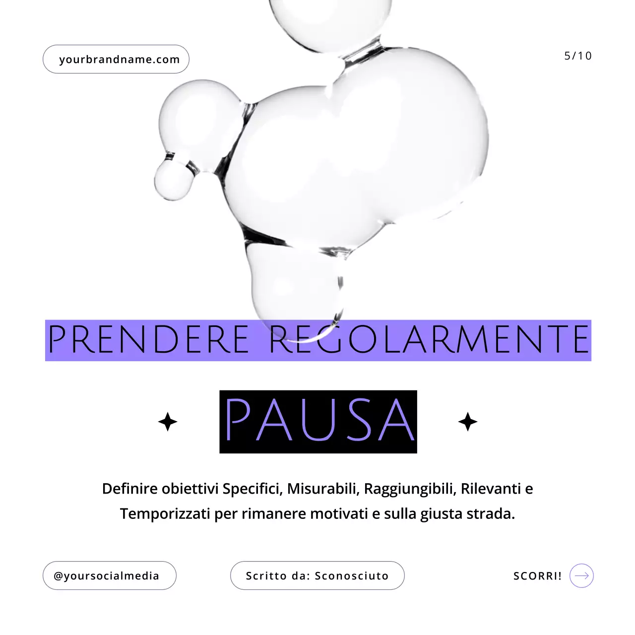 Guida al flusso di lavoro produttivo moderno in bianco e viola