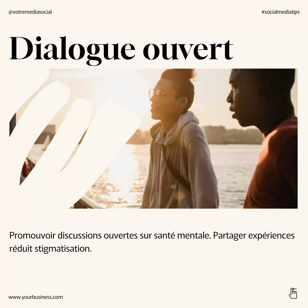 Beige Minimal Mental Wellness Good Lifestyle Instagram Carousel Post