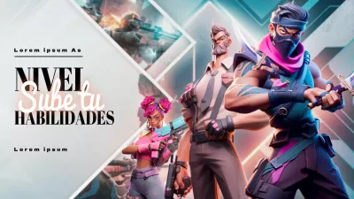 Portada del vídeo de jugabilidad del tutorial de SF azul y gris