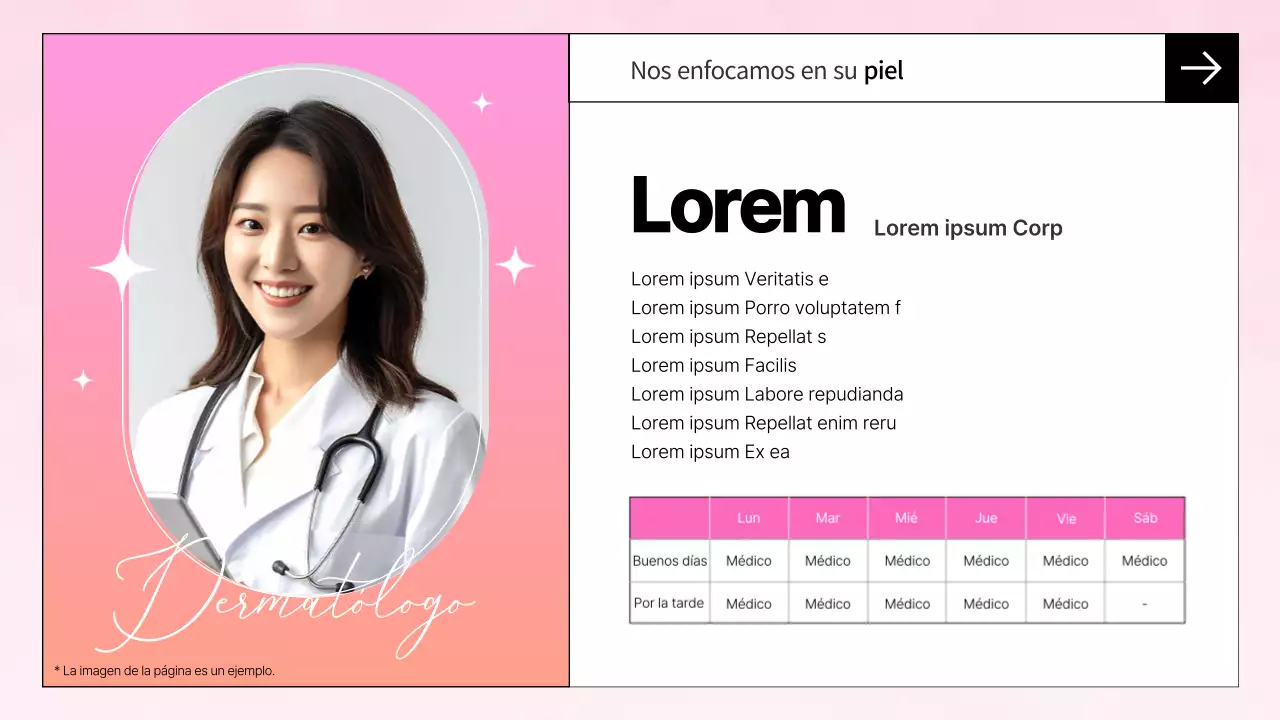 Aviso del Hospital de Cuidados Avanzados rosa y naranja