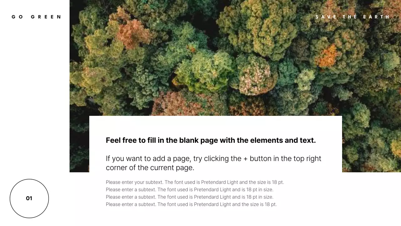 그린 미니멀 에코 프레젠테이션