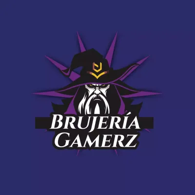 Fantasy Gamerz Logo Flyer negro y morado