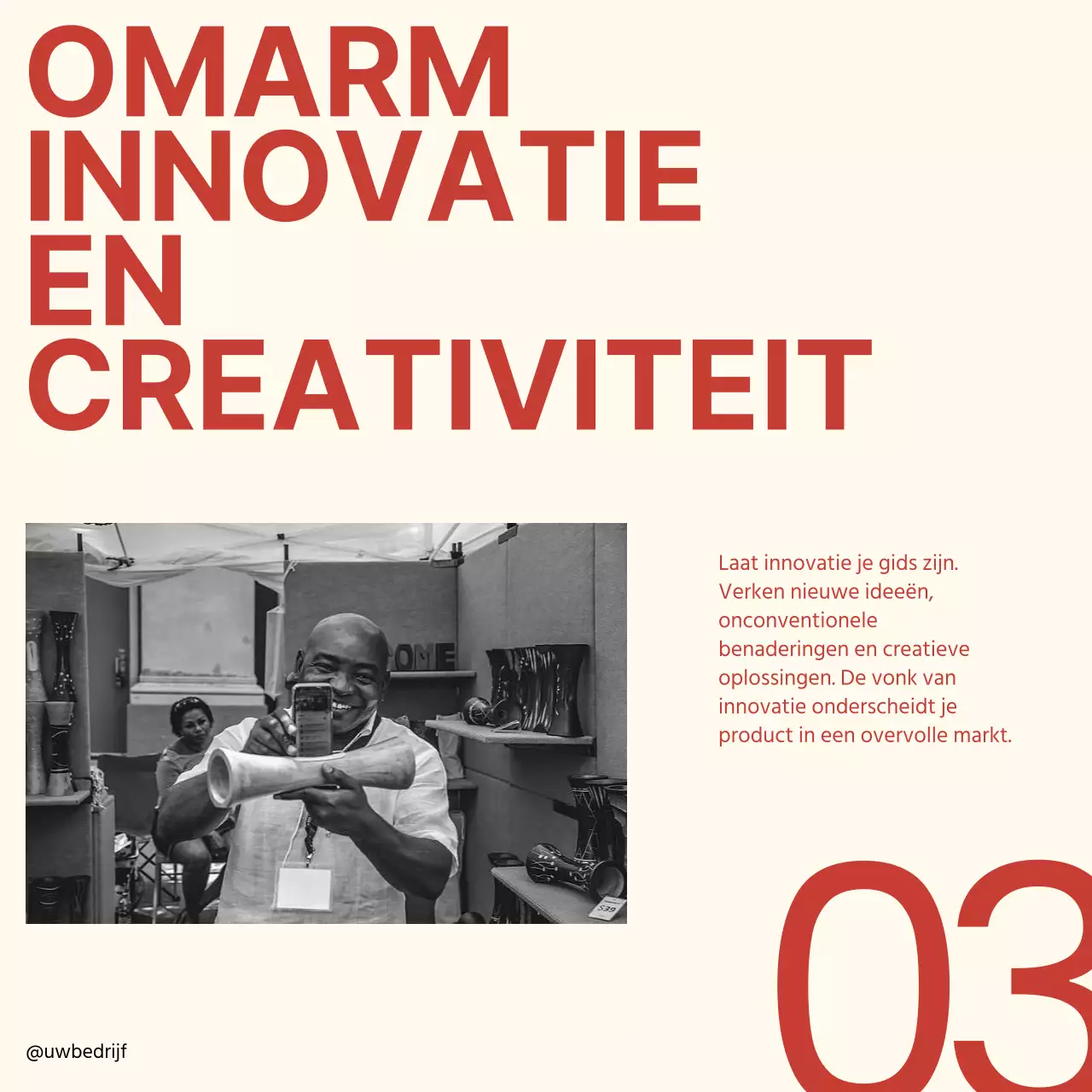 Rood Beige Minimal Bold Gids Ontwikkeling Product Instagram Carrousel Tips Strategie