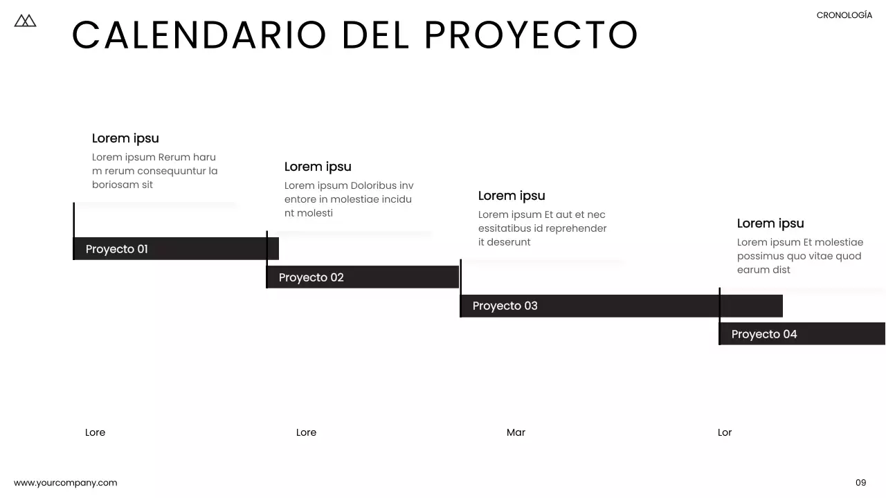 Blanco y negro Minimal Simple Business Product Pitch