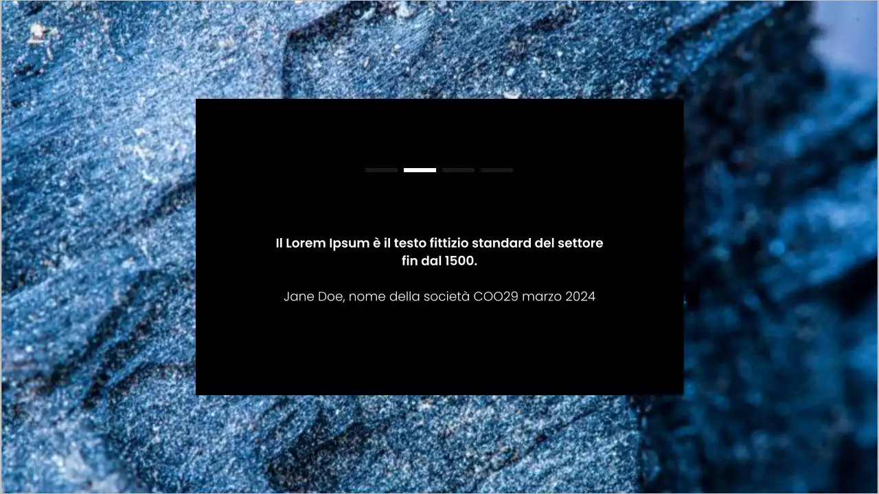 Proposta di layout aziendale moderno in bianco e nero