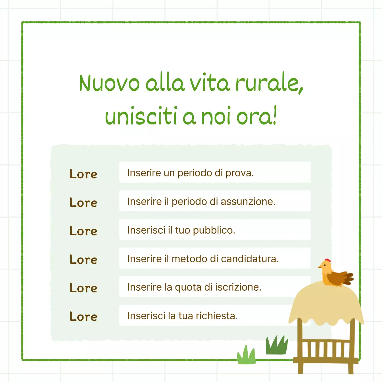 Promuovere esperienze verdi e rurali