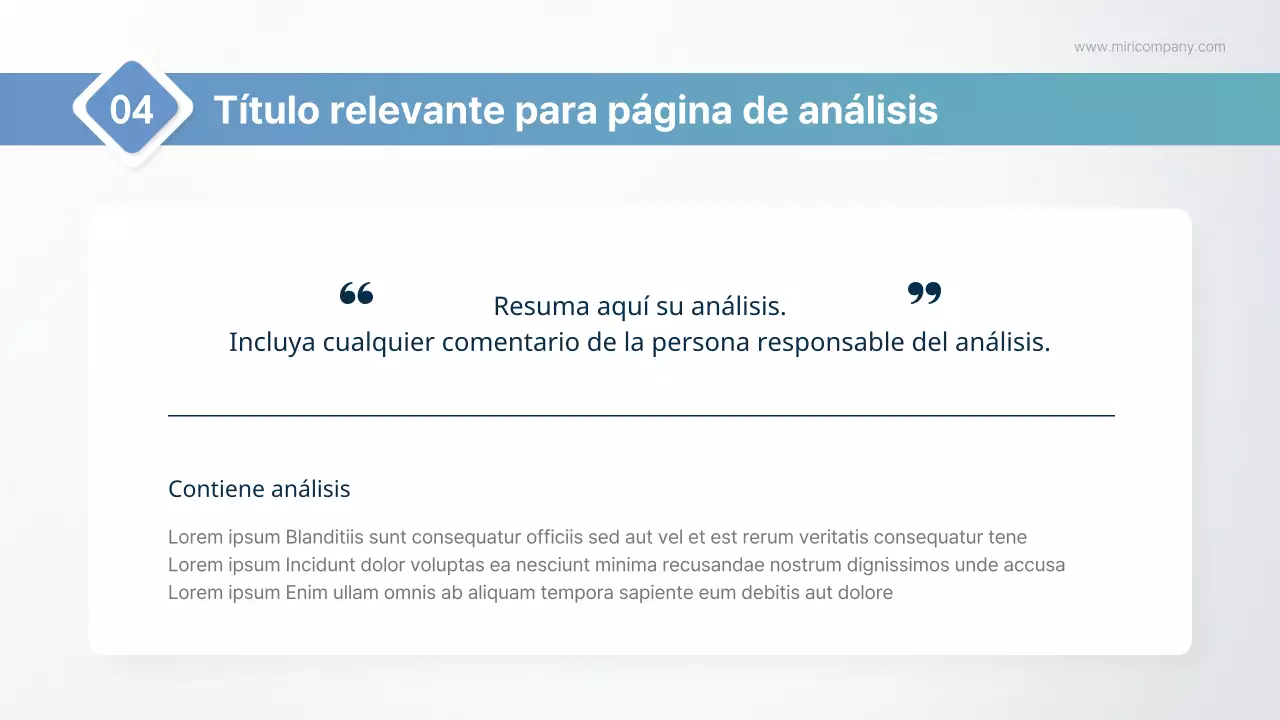 Un sencillo informe del sector público en azul claro y menta