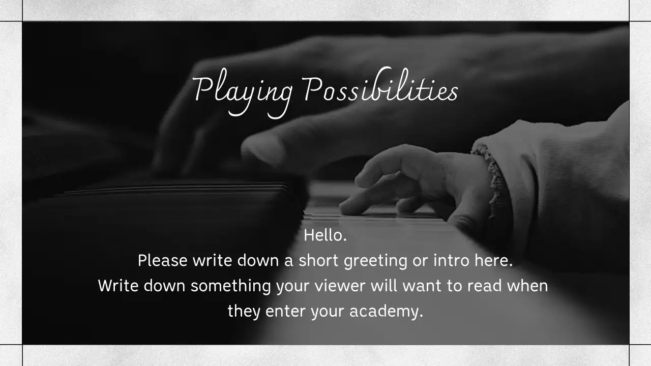 Black Minimal Music Promotion Presentation