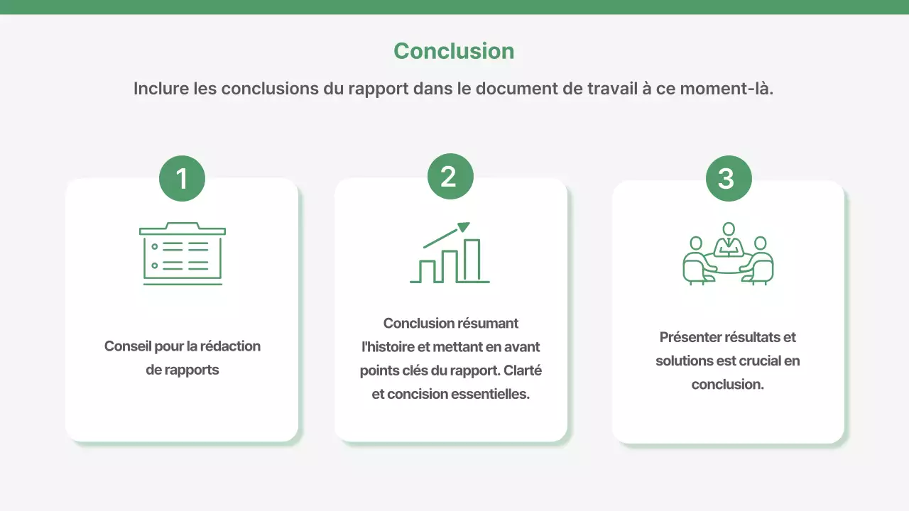 Un plan d'affaires simple et un rapport d'évaluation en vert