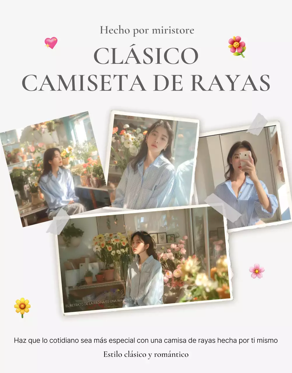 Cartel de portada para un centro comercial de moda con un estilo sencillo de emoji en blanco y gris MainTitle