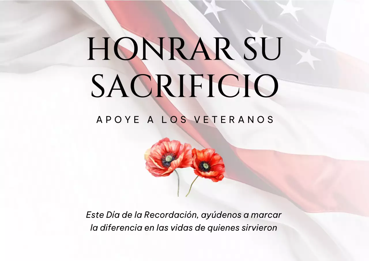 Volante blanco Minimal Honor Their Sacrifice