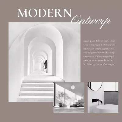 Bruin Modern Interieur Advertentie