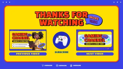 Bewirb das Video deines Spielekanals mit einem Knall in Blau und Gelb